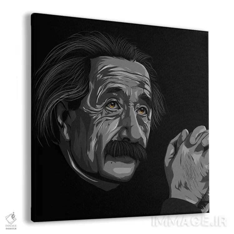 تابلو دکوراتیو آلبرت اینشتین اثر جانکترز - نمای پرسپکتیو محصول