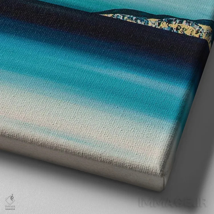 تابلو انتزاعی رویاهای زمرباور اثر جک استوری - نمای نزدیک بافت بوم