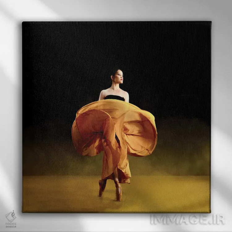تابلو دکوراتیو رقاصان باله اثر آگوس آدریانا - نمای روبهرو روی دیوار