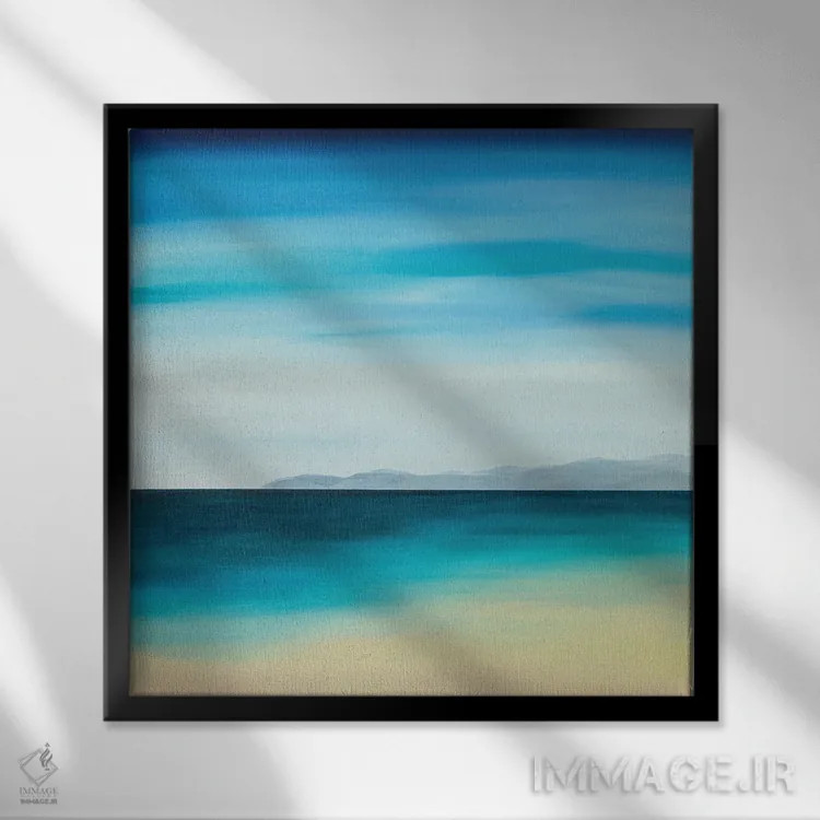 تابلو انتزاعی شگفتی بی پایان اثر جک استوری - نمای قابدار مشکی