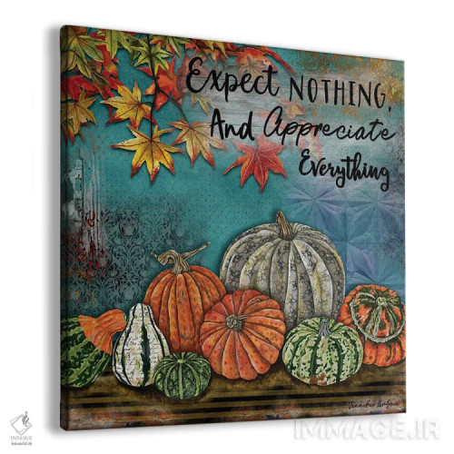 تابلو دکوراتیو قدردان همه چیز باش اثر جنیفر لمباین - نمای پرسپکتیو محصول