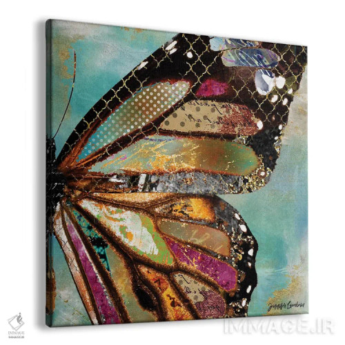 تابلو دکوراتیو پروانه آسمان آبی رویایی اثر جنیفر لمباین - نمای پرسپکتیو محصول