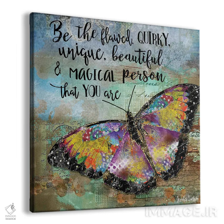 تابلو دکوراتیو ناقص باش اثر جنیفر لمباین - نمای پرسپکتیو محصول