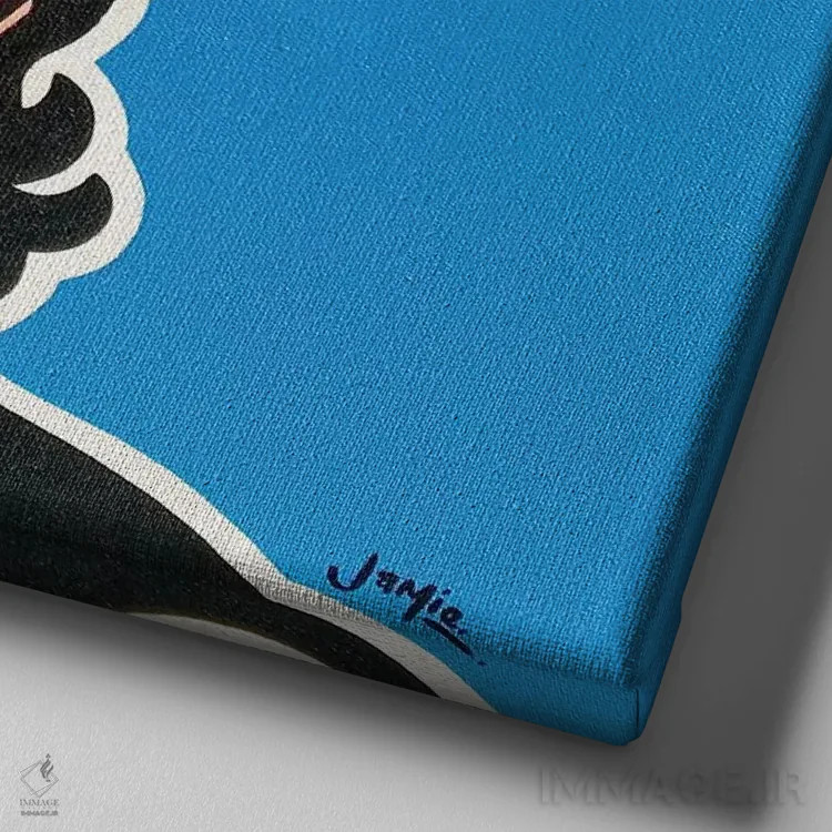 تابلو دکوراتیو ال چاوو دل اوچو اثر جیمز لی - نمای نزدیک بافت بوم