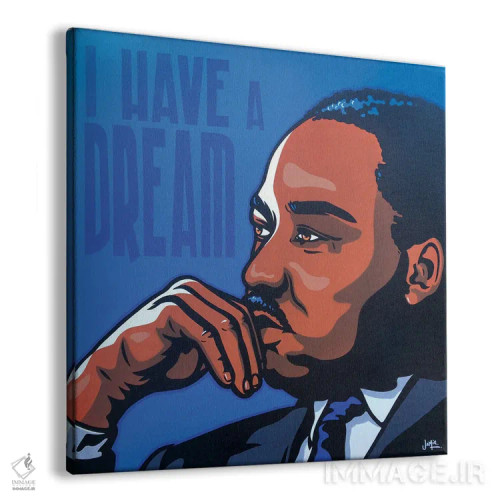 تابلو دکوراتیو مارتین لوتر کینگ اثر جیمز لی - نمای پرسپکتیو محصول