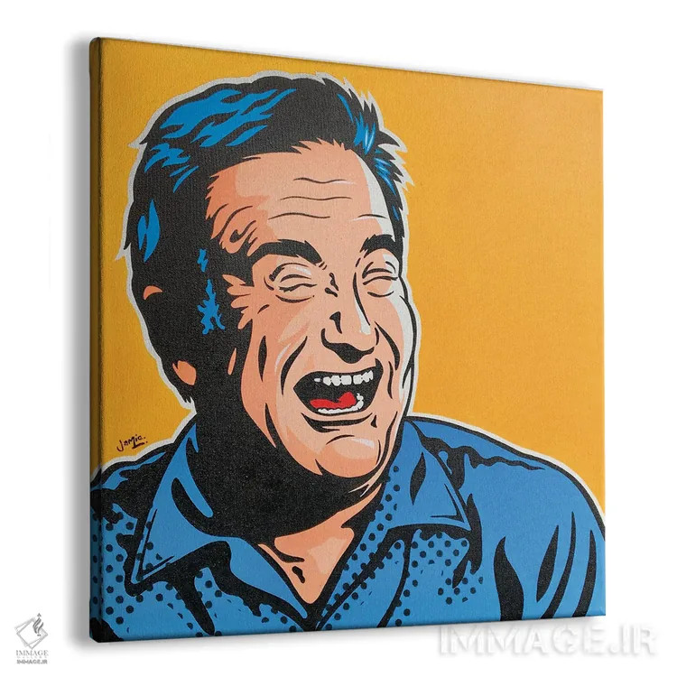 تابلو دکوراتیو رابین ویلیامز اثر جیمز لی - نمای پرسپکتیو محصول