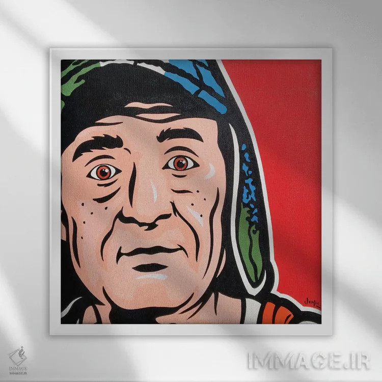 تابلو دکوراتیو ال چاوو دل اوچو اثر جیمز لی - نمای قابدار سفید