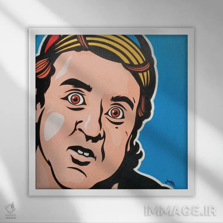 تابلو دکوراتیو ال چاوو دل اوچو اثر جیمز لی - نمای قابدار سفید