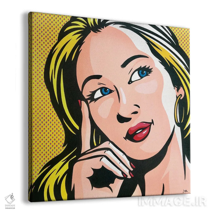 تابلو دکوراتیو زن اندیشمند اثر جیمز لی - نمای پرسپکتیو محصول