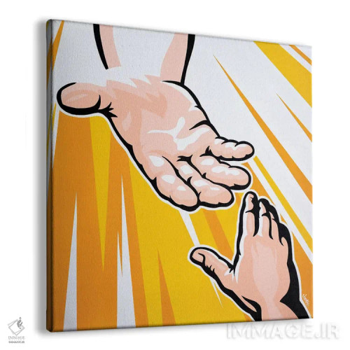 تابلو دکوراتیو دست خدا اثر جیمز لی - نمای پرسپکتیو محصول