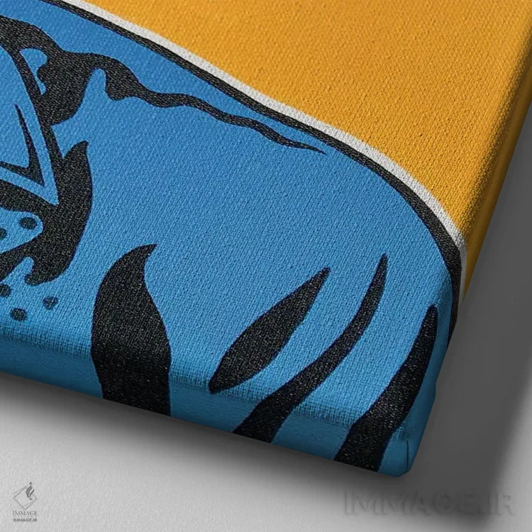 تابلو دکوراتیو رابین ویلیامز اثر جیمز لی - نمای نزدیک بافت بوم