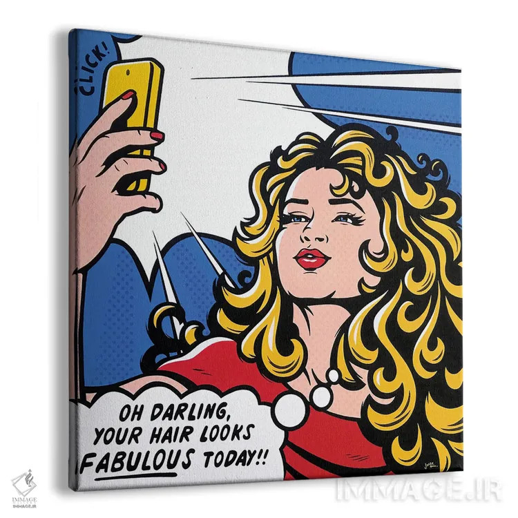 تابلو دکوراتیو عزیزم چه موی فوق العاده ای! اثر جیمز لی - نمای پرسپکتیو محصول