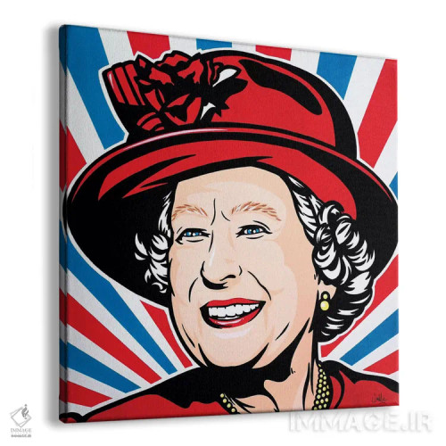 تابلو دکوراتیو اعلیحضرت ملکه الیزابت دوم اثر جیمز لی - نمای پرسپکتیو محصول