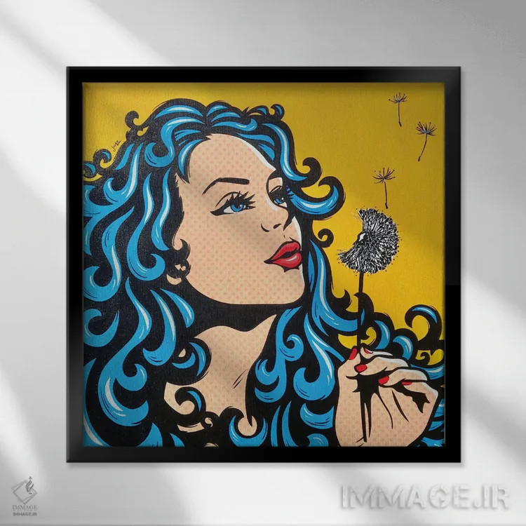 تابلو دکوراتیو آرزوی تابستانی اثر جیمز لی - نمای قابدار مشکی