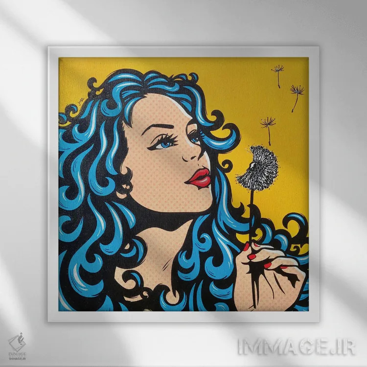 تابلو دکوراتیو آرزوی تابستانی اثر جیمز لی - نمای قابدار سفید