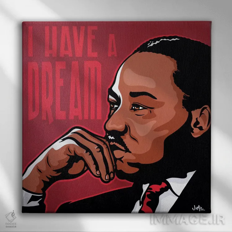 تابلو دکوراتیو من رویایی دارم اثر جیمز لی - نمای روبهرو روی دیوار