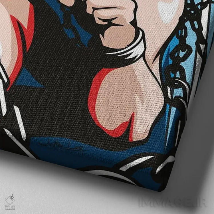 تابلو دکوراتیو رهایی یافتن اثر جیمز لی - نمای نزدیک بافت بوم