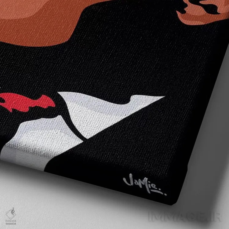 تابلو دکوراتیو من رویایی دارم اثر جیمز لی - نمای نزدیک بافت بوم