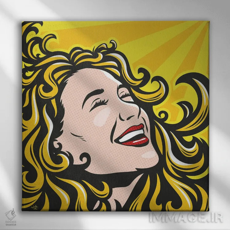 تابلو دکوراتیو سلام آفتاب اثر جیمز لی - نمای روبهرو روی دیوار