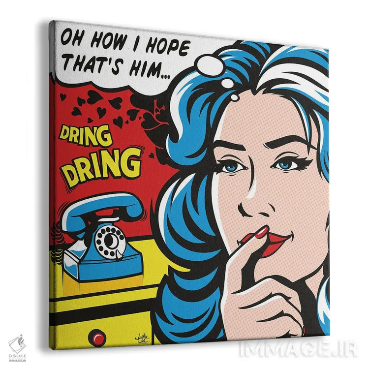 تابلو دکوراتیو امیدوارم خودش باشد اثر جیمز لی - نمای پرسپکتیو محصول