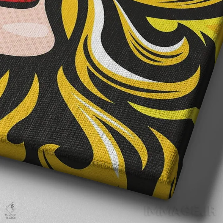 تابلو دکوراتیو سلام آفتاب اثر جیمز لی - نمای نزدیک بافت بوم