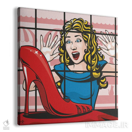 تابلو دکوراتیو به آن کفش ها نیاز دارم اثر جیمز لی - نمای پرسپکتیو محصول
