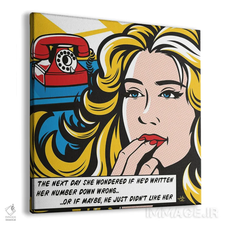 تابلو دکوراتیو انتظار اثر جیمز لی - نمای پرسپکتیو محصول