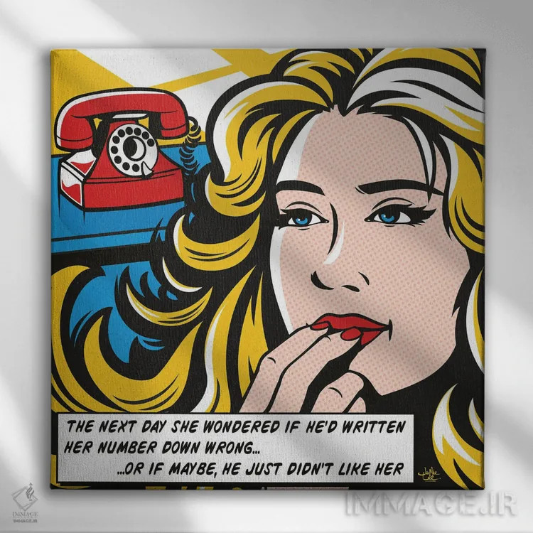 تابلو دکوراتیو انتظار اثر جیمز لی - نمای روبهرو روی دیوار