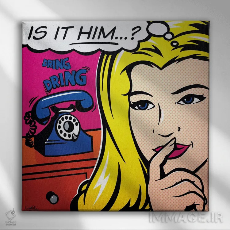 تابلو دکوراتیو آیا اوست؟ اثر جیمز لی - نمای روبهرو روی دیوار