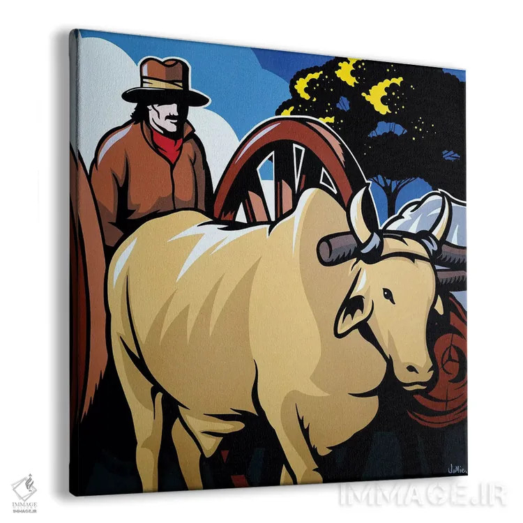 تابلو دکوراتیو چوب بر پاراگوئه ای اثر جیمز لی - نمای پرسپکتیو محصول