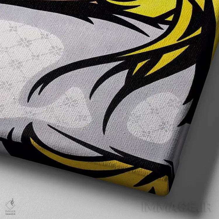 تابلو دکوراتیو دلم برایت تنگ خواهد شد اثر جیمز لی - نمای نزدیک بافت بوم