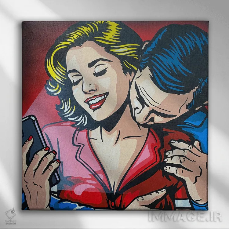 تابلو دکوراتیو شکاف بزرگ اثر جیمز لی - نمای روبهرو روی دیوار