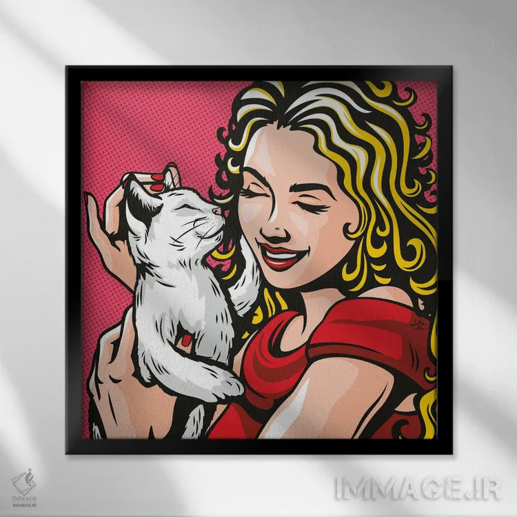 تابلو دکوراتیو دوستان پرفکت اثر جیمز لی - نمای قابدار مشکی