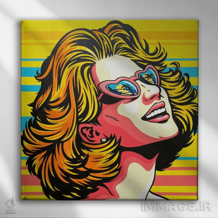 تابلو دکوراتیو حال و هوای تابستانی اثر جیمز لی - نمای روبهرو روی دیوار