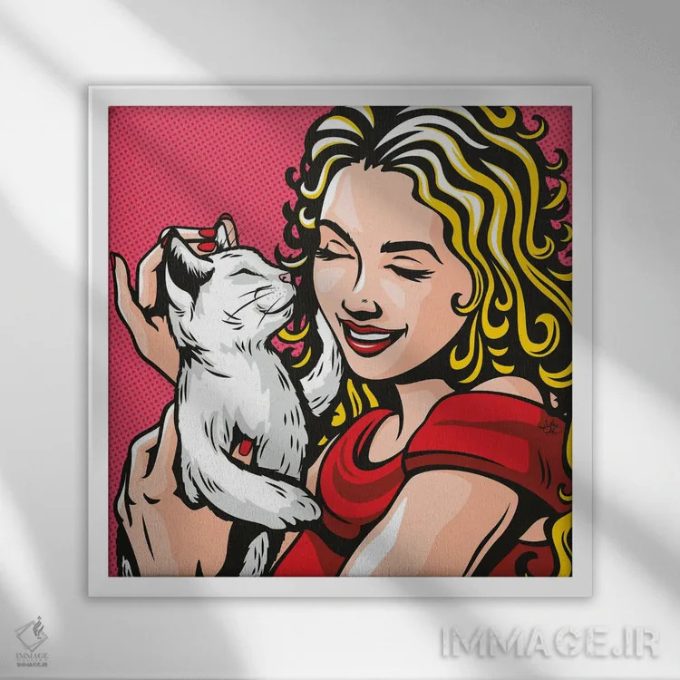 تابلو دکوراتیو دوستان پرفکت اثر جیمز لی - نمای قابدار سفید