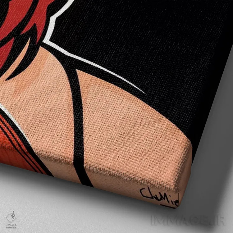 تابلو دکوراتیو برتا روخاس اثر جیمز لی - نمای نزدیک بافت بوم