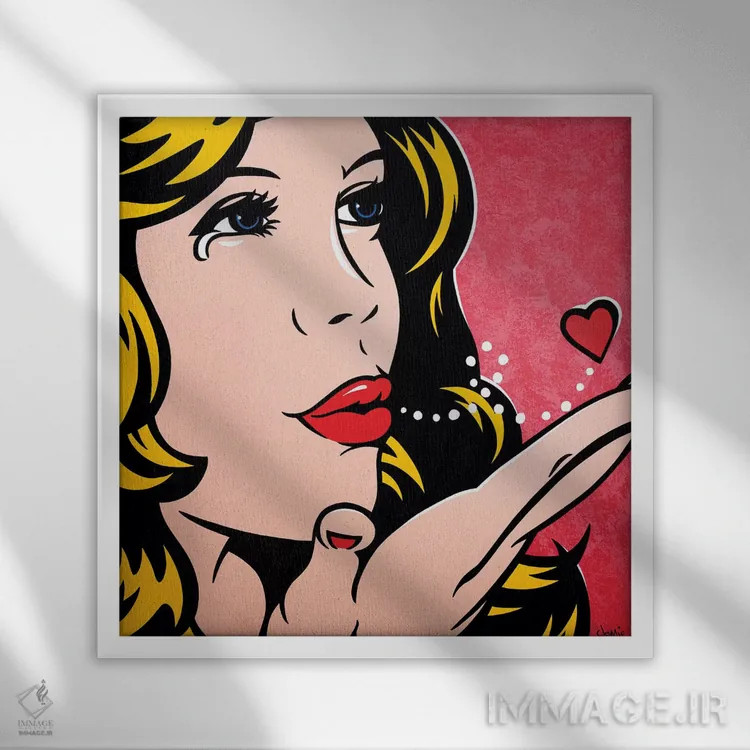 تابلو دکوراتیو خداحافظی غمگین اثر جیمز لی - نمای قابدار سفید