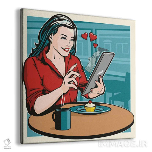 تابلو دکوراتیو جفت شدید! اثر جیمز لی - نمای پرسپکتیو محصول