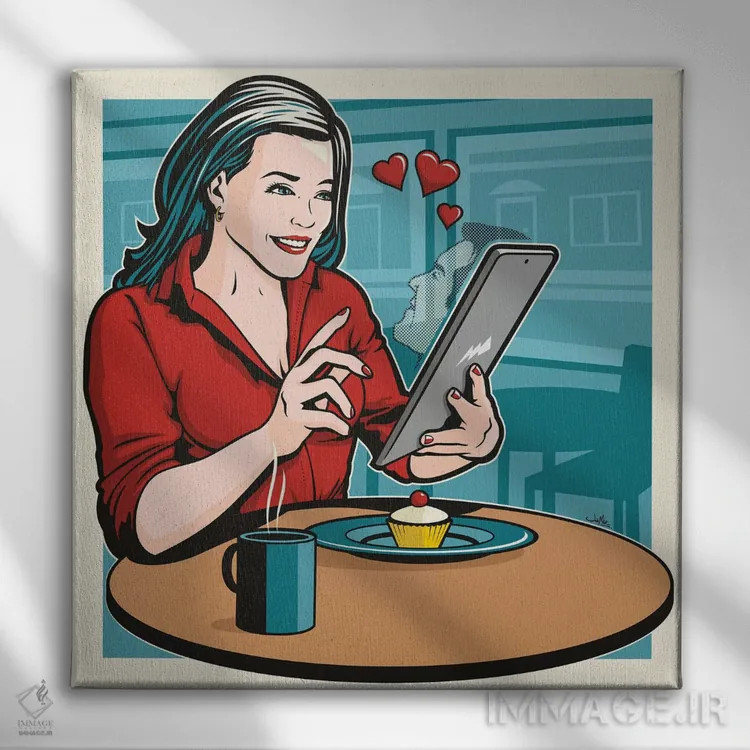 تابلو دکوراتیو جفت شدید! اثر جیمز لی - نمای روبهرو روی دیوار