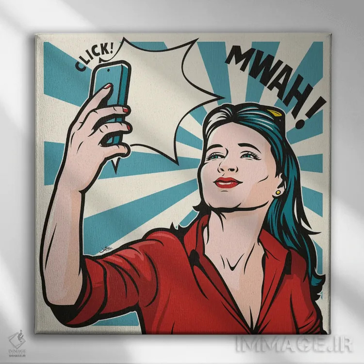 تابلو دکوراتیو ماچ! اثر جیمز لی - نمای روبهرو روی دیوار