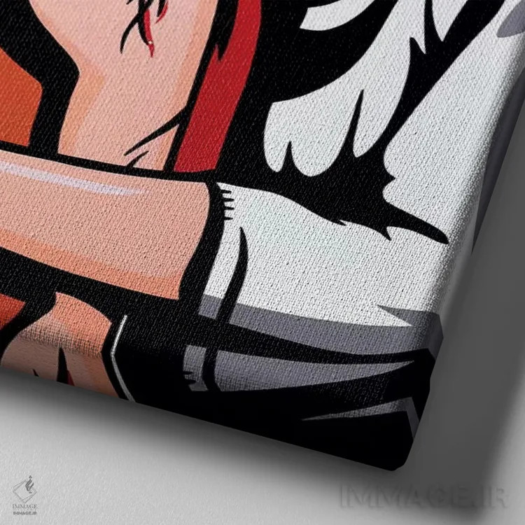 تابلو دکوراتیو سامری خوب اثر جیمز لی - نمای نزدیک بافت بوم