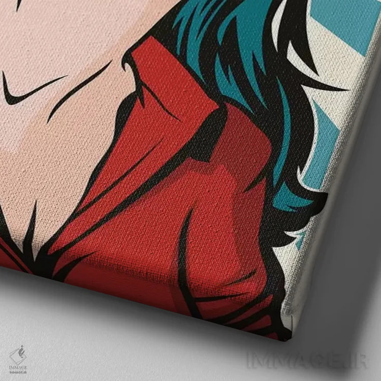 تابلو دکوراتیو ماچ! اثر جیمز لی - نمای نزدیک بافت بوم