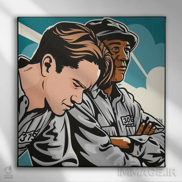 تابلو دکوراتیو شاوشنک اثر جیمز لی - نمای روبهرو روی دیوار