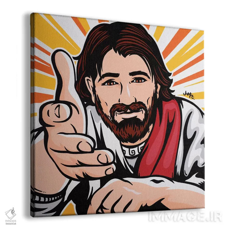 تابلو دکوراتیو به سوی من بیا اثر جیمز لی - نمای پرسپکتیو محصول