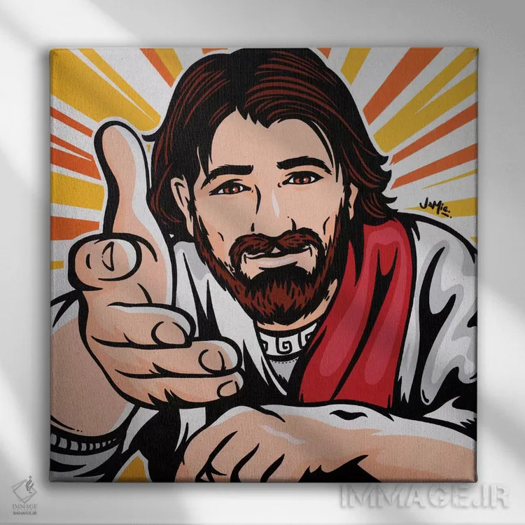 تابلو دکوراتیو به سوی من بیا اثر جیمز لی - نمای روبهرو روی دیوار