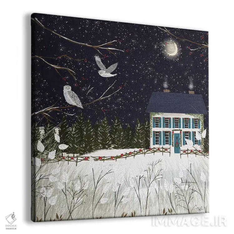 تابلو دکوراتیو استعماری کریسمس اثر جوی لافرم - نمای پرسپکتیو محصول