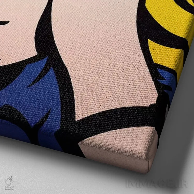 تابلو دکوراتیو تامل اثر جیمز لی - نمای نزدیک بافت بوم