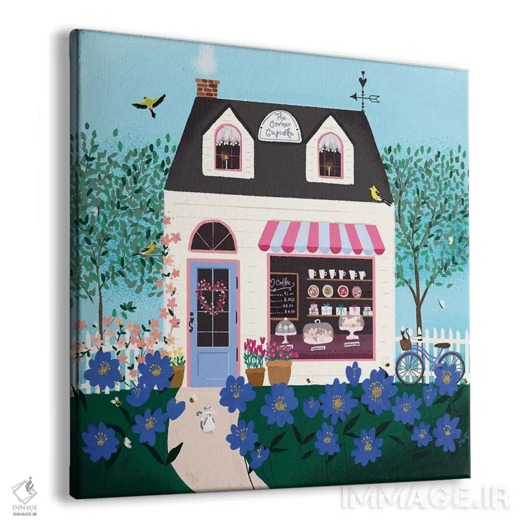 تابلو دکوراتیو ترکیب هنر فولکلور ۵ اثر جوی لافرم - نمای پرسپکتیو محصول