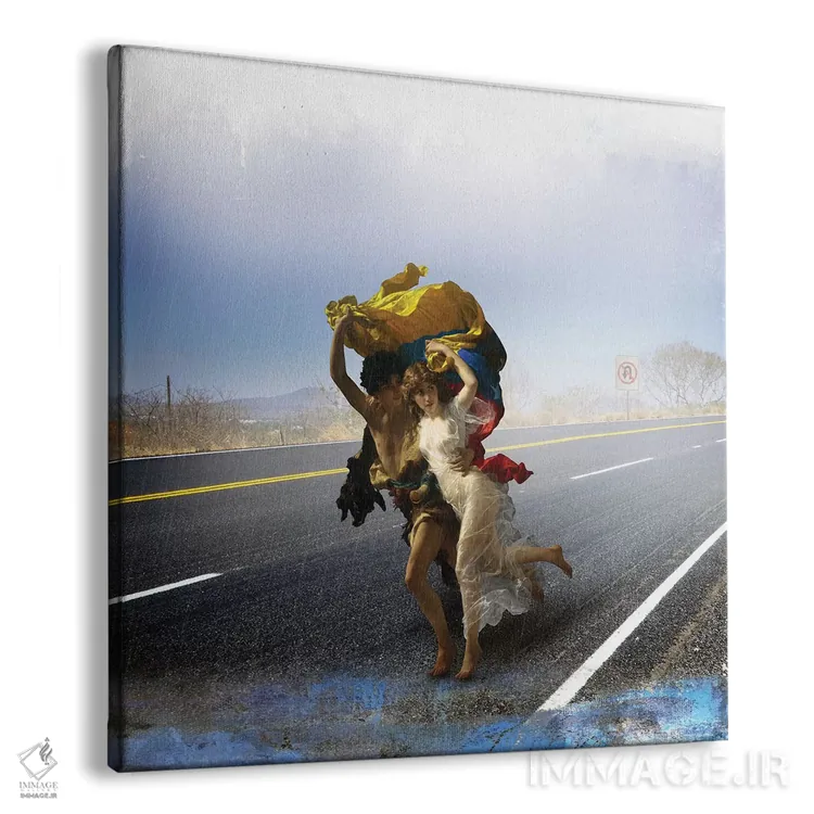 تابلو دکوراتیو بی پرچم اثر خوزه لوئیس گوئررو - نمای پرسپکتیو محصول