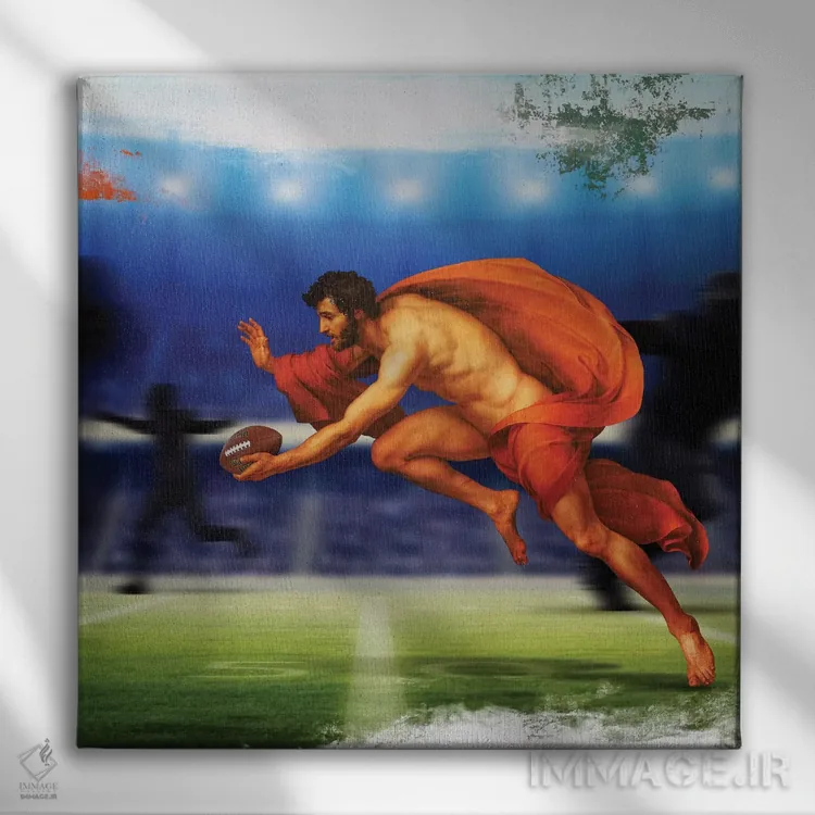 تابلو دکوراتیو بازیکن اثر خوزه لوئیس گوئررو - نمای روبهرو روی دیوار